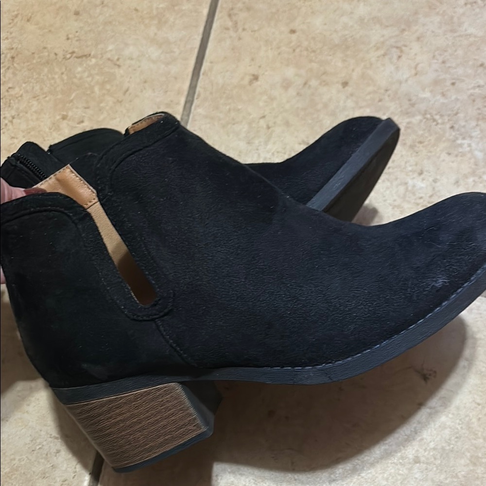 Black Suede Ankle Boots
